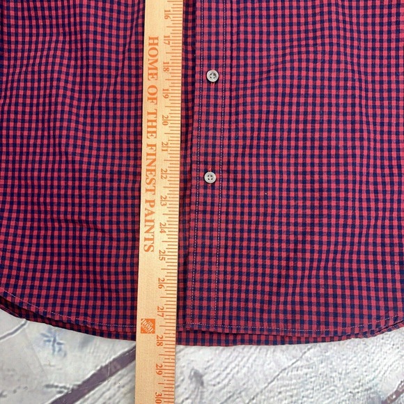 Timberland Shirt Men's XXL Check Regular Fit Long Sleeve Button Up Red White - Picture 11 of 11